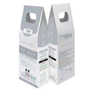 PSH Pet Pack Sensitive Skin - 6 Продукта в Пакет -  балсам за лапи, лосион за уши, шампоан с алое, био протеинова маска, сашета с озон и cbd