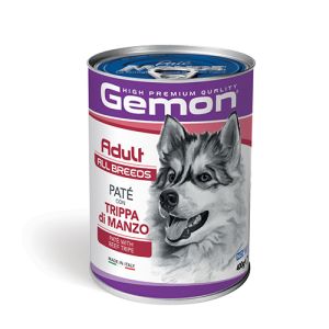 GEMON Adult Dog Paté with Beef Tripe  400 g - Пълноценна мокра храна за кучета в зряла възраст от всички породи, консерва пастет с телешко шкембе 400 гр