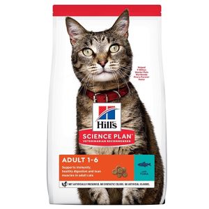 Hill's Science Plan Feline Adult Tuna - храна за котки от 1 до 7 год. с риба тон -1.5 kg 