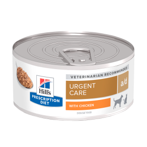 Hill's PRESCRIPTION DIET a/d Restorative Care - лечебна мокра храна за кучета и котки, за възстановяване, захранване, след изгаряния и травми, консерва с пилешко