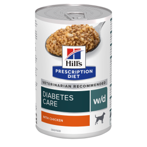 Hill's PRESCRIPTION DIET w/d Diabetes Care - лечебна мокра храна за кучета с диабет, с пилешко 