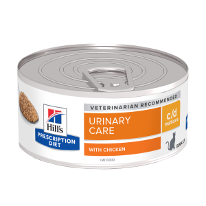 Hill's PRESCRIPTION DIET c/d Multicare Urinary Care - лечебна мокра храна за котки с уринарни проблеми, консерва с пилешко 