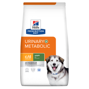Hill's PRESCRIPTION DIET c/d + Metabolic - лечебна суха храна за кучета с наднормено тегло и уринарни проблеми  - 12 кг  НА СПЕЦИАЛНА ЦЕНА 10+2 кг