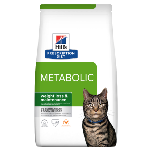 Hill's PRESCRIPTION DIET Metabolic Weight Management - лечебна суха храна за котки с наднормено тегло, с пилешко