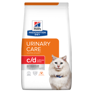 Hill's PRESCRIPTION DIET c/d Urinary Stress with Chicken - лечебна суха храна за котки с уринарни проблеми, идиопатичен цистит, с пилешко