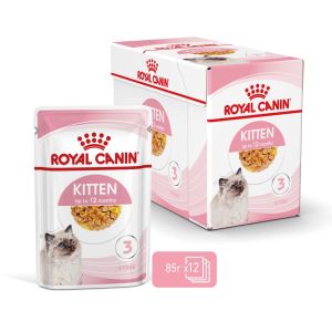Royal Canin Kitten in Jelly - Пауч за подрастващи котенца хапки в желе 12x85g