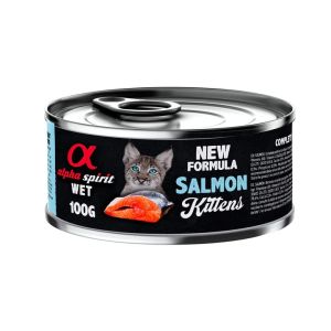 Alpha Spirit Kitten Salmon - консерва за малки котенца със сьомга 100 гр