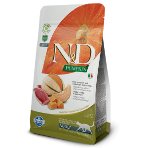 N&D Cat Pumpkin Duck & Cantaloupe - суха храна за котки с патешко, тиква и пъпеш 