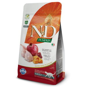 N&D Cat Pumpkin Quail & Pomegranate - суха храна за котки с пъдпъдък, тиква и нар 