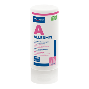 Virbac Allermyl Shampoo - Противовъзпалителен, антисептичен и имуномодулиращ шампоан за кучета и котки - 250 мл