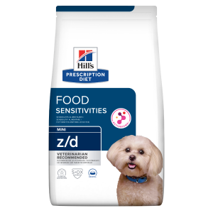 Hill's PRESCRIPTION DIET z/d Mini Food Sensitivities хидролизирана суха лечебна храна за мини кучета с хранителни алергии