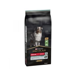 Pro Plan Dog Medium Adult Sensitive Digestion - суха храна за кучета от средни породи с чувствително храносмилане, с агнешко,  14 кг