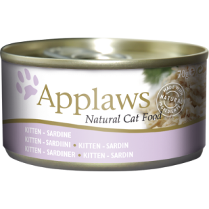  Applaws Kitten Sardine in Jelly 70 g - хапки сардина в желе за подрастващи котенца 