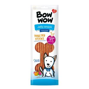 BOW WOW GRAINFREE  - Пръчици от говежди колаген с тиква и бял трън, 65 гр