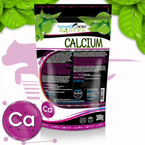 Game Dog BARFER Calcium Citrate - хранителна добавка на прах, за кучета, източник на калции - 300 гр