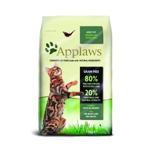 Applaws Cat Adult Chicken & Lamb суха храна за котки с пиле и агне 