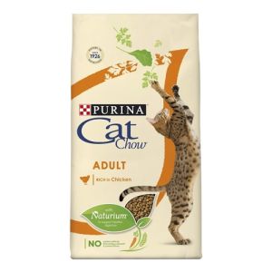 CAT CHOW Adult - суха храна за котки с пиле и пуйка - 15kg