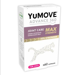 YuMOVE Advance 360 Max Strength for Cats - овкусени таблетки за ставни проблеми (артрози) с екстракт от зеленоуста мида, магнезий и др. (за котки) - 60 таб.