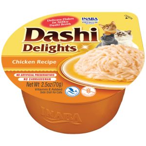 Inaba Dashi Delights Chicken - топинг с късчета месо в японски бульон - Пиле, 70 гр