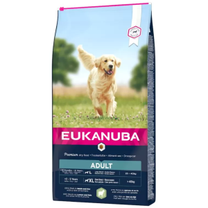 Eukanuba Large Breed Adult Lamb - суха храна за кучета от голeми и гигантски порода над 1 година с агнешко и ориз 18 кг