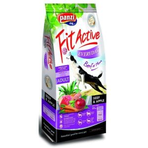 Fit Active Everyday Dog 15 kg - Пълноценна суха храна за кучета с говеждо и риба. 15кг