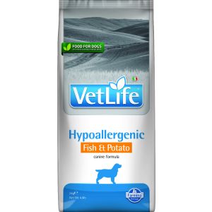 Farmina Vet Life Canine Hypoallergenic Fish&Potato – пълноценна диетична храна за кучета при хранителни алергии
