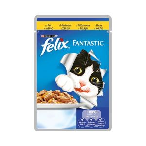 Felix Fantastic - мокра храна за котки - пауч с пиле в желе 85г.