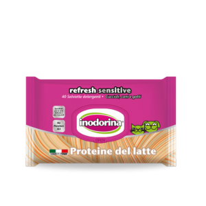 Inodorina Refresh Sensitive With Milk Proteins - Мокри кърпички с млечни протеини - 40 бр. 
