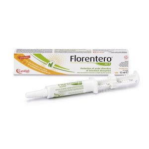 Candioli Florentero - комбинация от два пребиотика и четири пробиотици, с изразено антидиарично и имуностимулиращо действие, за регулиране на чревната флора шприц паста 15 мл.