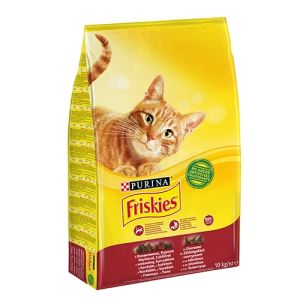 Friskies Adult - храна за котки в зряла възраст-месо, дроб и зеленчуци - 10кг