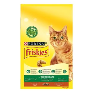 Friskies Indoor - храна за котки в зряла възраст - с пиле и зеленчуци - 10кг