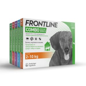 Frontline Combo - Спот он против бълхи (яйца, ларви и възрастни), кърлежи и хапещи въшки при кучета