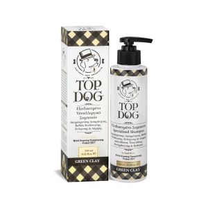 Top Dog GREEN CLAY - Специализиран шампоан за премахване на омазняването, дълбока хидратация, укрепване и блясък на козината.