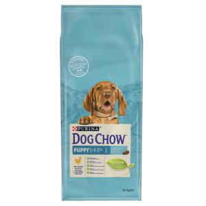 Dog Chow Puppy - суха храна за куче с пиле - 14 кг.