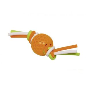 Играчка за кучета - гумена топка със силиконови ленти