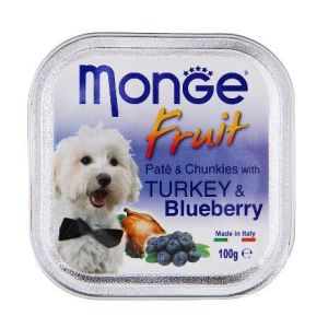 Monge мокра храна за куче с пуешко и боровинки