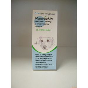 Тобракулин - 0,3 % капки за очи, разтвор за кучета и котки 5 мл.
