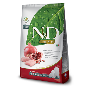 N&D PRIME Dog Grain free Chicken & Pomegranate Medium&Maxi Puppy - 12 кг.