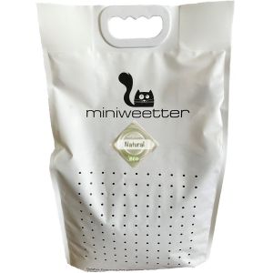 Miniweetter Natural 7 l - Биоразградима соева котешка тоалетна, без аромат за чувствителни котки, 7 л