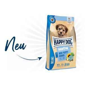 Happy Dog NaturCroq Mini Puppy - Пълноценна суха храна за подрастващи кученца - 4 кг