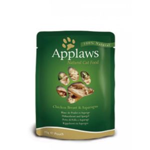 Applaws Chicken with Asparagus in Broth 70g - Пауч за котки, пиле с аспержи в бульон