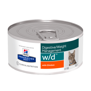 Hill's Prescription Diet w/d - лечебна мокра храна за котки, консерва 