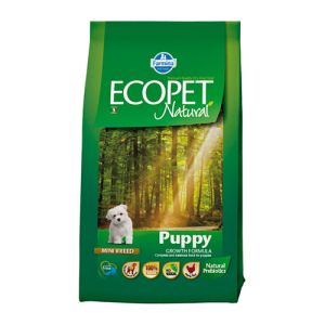 Farmina ECOPET NATURAL PUPPY MINI 2,5 kg - пълноценна суха храна за кученца и бременни или кърмещи кучета от дребни породи с пилешко