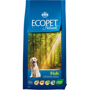 Farmina ECOPET NATURAL FISH 12 kg - пълноценна суха храна за кучета в зряла възраст от всички породи с риба