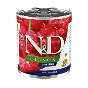 N&D Quinoa Digestion - 285гр. С високо смилаема формула за здрав стомаха с агнешко, копър, мента и артишок.