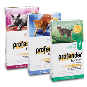 Bayer Profender® -  За вътрешно обезпаразитяване на котки (спот он форма) - кутия с 2 бр. пипети