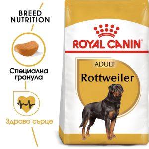 Royal Canin Rottweiller Adult - за кучета порода ротвайлер на възраст над 18 месеца - 12 кг