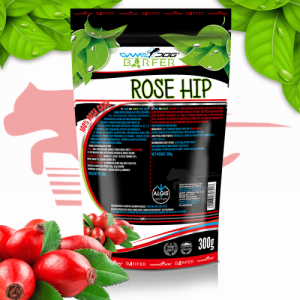 Game Dog BARFER Rose hip - хранителна добавка Шипка, на прах, за кучета, детоксикация, повишава имунитета, добро кръвообръщение - 300 гр