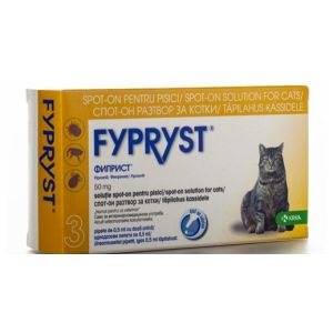 Fypryst Cat - за външно обезпаразитяване за котка - кутия с 3 пипети