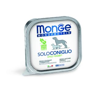 Monge Monoprotein Paté only Rabbit - Терин пастет за кучета в зряла възраст със заешко - 150 г